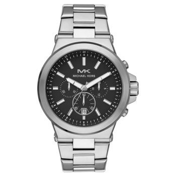 Đồng Hồ Nam Michael Kors MK8730 Dylan Stainless Steel Chronograph Màu Đen Bạc