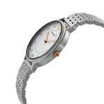 Set Đồng Hồ Nữ Emporio Armani Quartz Diamond White Dial Ladies Watch AR80023 Màu Bạc
