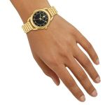 Đồng Hồ Nữ Tory Burch Ravello Quartz Ladies Watch TBW7213 Màu Đen Vàng