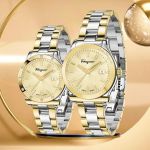 Set Đồng Hồ Unisex Salvatore Ferragamo 1898 Demi Pair Watches Màu Demi (Vàng-Bạc)