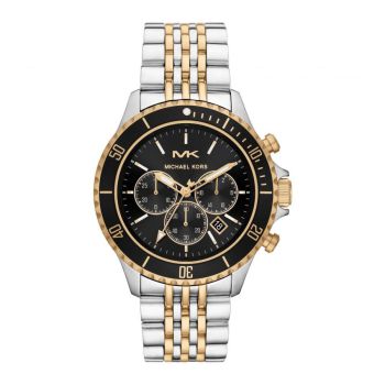 Đồng Hồ Nam Michael Kors MK Bayville Chronograph Quartz Black Dial MK8872 Màu Đen Bạc
