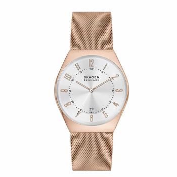 Đồng Hồ Nam Skagen Grenen Stainless Steel Mesh Watch SKW6818 Màu Vàng Hồng