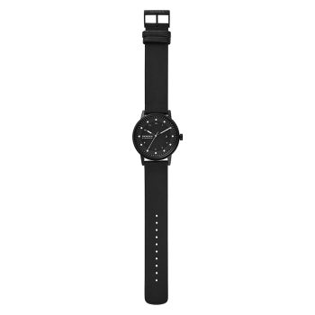 Đồng Hồ Nam Skagen Henriksen Solar-Powered Leather Watch SKW6740 Màu Đen