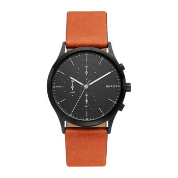 Đồng Hồ Nam Skagen Jorn Leather Watch SKW6465 Màu Nâu Cam