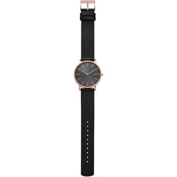 Đồng Hồ Nam Skagen Hagen Leather Watch SKW6447 Màu Đen
