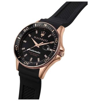 Đồng Hồ Nam Maserati Sfida Automatic Black Dial Men's Watch R8821140001 Màu Đen/ Vàng Hồng