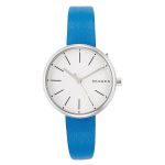 Đồng Hồ Nữ Skagen Quartz Blue Leather Watch SKW2597 Màu Xanh Blue