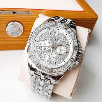 Đồng Hồ Nam Bulova Crystal Octava Chronograph 96C134 Màu Bạc