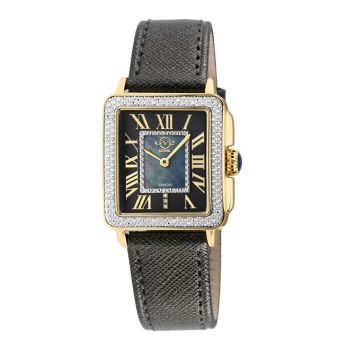 Đồng Hồ Nữ Gevril GV2 Padova Diamond 12307 Màu Đen Vàng