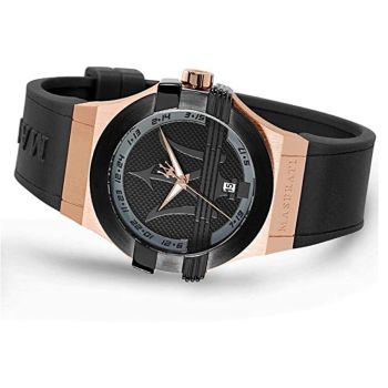Đồng Hồ Nam Maserati Potenza Black Dial R8851108002 Màu Đen, Vàng Hồng