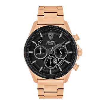Đồng Hồ Nam Ferrari Pilota Evo 0830825 Màu Đen/Vàng Hồng