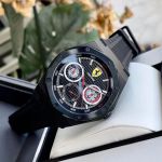 Đồng Hồ Nam Ferrari Men's Aspire Stainless Steel Quartz Watch 0830538 Màu Đen