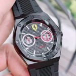 Đồng Hồ Nam Ferrari Men's Aspire Stainless Steel Quartz Watch 0830538 Màu Đen