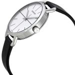 Đồng Hồ Nữ Calvin Klein Women's Even Leather Watch K7B231CY Màu Trắng Đen