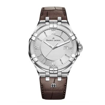 Đồng Hồ Nam Maurice Lacroix Aikon Date 42mm AI1008-SS001-130-1 Màu Trắng