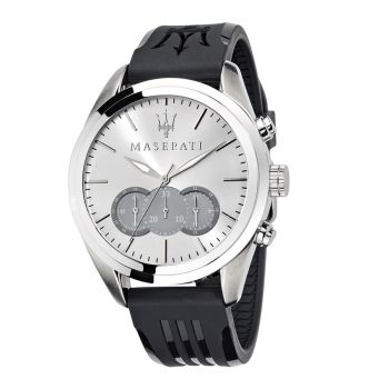 Đồng Hồ Nam Maserati Traguardo Chronograph Silver Grey Mens R8871612012 Màu Xám Bạc