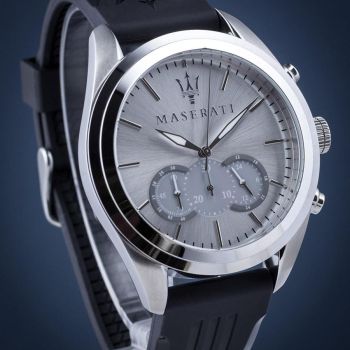 Đồng Hồ Nam Maserati Traguardo Chronograph Silver Grey Mens R8871612012 Màu Xám Bạc