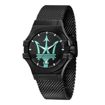 Đồng Hồ Nam Maserati Black Stainless Steel Mesh Strap Men Watch R8853144002 Màu Đen