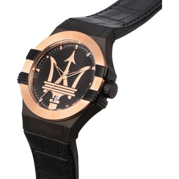 Đồng Hồ Nam Maserati Potenza Quartz Black Dial Men Watch R8851108032 Màu Đen