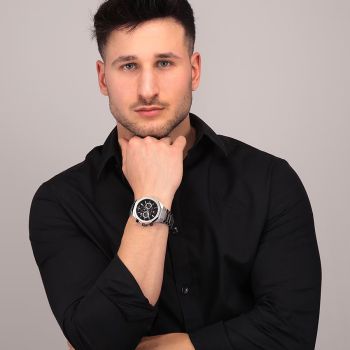 Đồng Hồ Nam Maserati Men's Stile Silver Stainless-Steel Quartz Dress Watch R8873642004 Màu Bạc