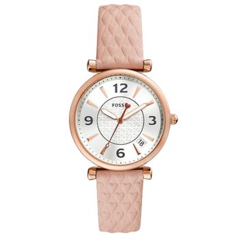 Đồng Hồ Nữ Fossil Carlie ES5269 Màu Trắng Phối Vàng Hồng