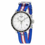 Đồng Hồ Tissot Quickster Detroit Pistons Chronograph Men's T095.417.17.037.22 Màu Trắng Xanh