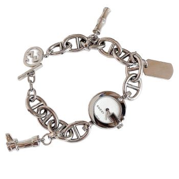 Đồng Hồ Nữ Gucci Women's Watch YA107508 Màu Bạc Trắng