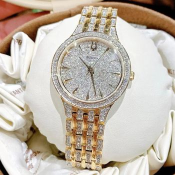 Đồng Hồ Nữ Bulova Phantom Gold Tone Watch 98L263 Màu Vàng Gold