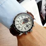 Đồng Hồ Nam Citizen CA0649-06X Eco-Drive Brycen Chronograph Màu Trắng Đen
