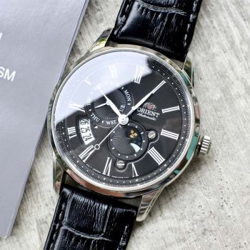 Đồng Hồ Nam Orient Sun And Moon Gen 3 RA-AK0010B10B Màu Đen
