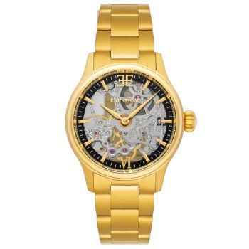 Đồng Hồ Nam Thomas Earnshaw Bauer Shadow Mechanical Skeleton Gold Mist Màu Vàng Gold