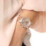 Đồng Hồ Nữ Michael Kors MK Ritz Chronograph Quartz Diamond Accent MK6475 Màu Vàng Gold