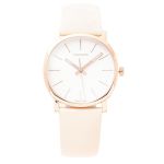 Đồng Hồ Nữ Calvin Klein CK Posh Quartz White Dial Watch 32mm K8Q336X2 Màu Be