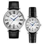 Đồng Hồ Đôi Tissot Carson Premium Silver T122.410.16.033.00 Và T122.210.16.033.00 Màu Bạc