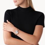 Đồng Hồ Nữ Michael Kors MK MK9047 Màu Trắng Phối Vàng Hồng