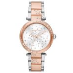 Đồng Hồ Nữ Michael Kors MK Outlet Parker MK7195 Màu Bạc Phối Vàng Hồng