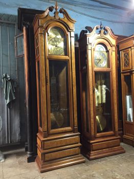 Đồng hồ tủ cây 9 ống sáo Châu Âu cao 2,25m