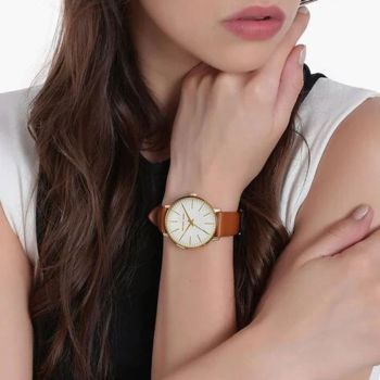 Đồng Hồ Nữ Michael Kors MK2740I Màu Nâu Trắng