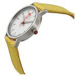 Đồng Hồ Nữ Mondaine Classic Quartz White Dial Ladies Watch A658.30323.17SBE Màu Vàng Trắng