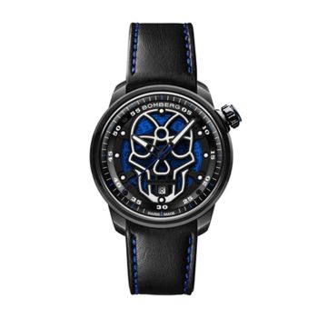 Đồng Hồ Nam Bomberg BB-01 Automatic Skull Blue CT43APBA.23-2.11 - 43mm Màu Đen
