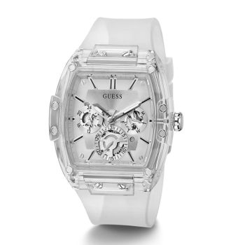 Đồng Hồ Nam Guess Clear Case Clear Pu Watch GW0203G1 Màu Trắng