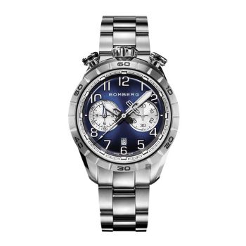 Đồng Hồ Nam Bomberg BB-68 Dark Blue & Silver NS44CHSS.211.9 - 44mm Màu Xám Xanh
