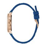 Đồng Hồ Nữ Guess Rose Gold Tone Case Blue Silicone Watch GW0411L2 Màu Xanh Blue