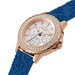 Đồng Hồ Nữ Guess Rose Gold Tone Case Blue Silicone Watch GW0411L2 Màu Xanh Blue