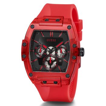 Đồng Hồ Nam Guess Red Case Red Silicone Watch GW0203G5 Màu Đỏ