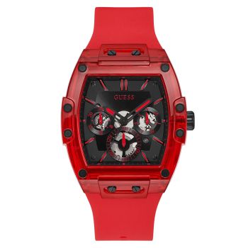 Đồng Hồ Nam Guess Red Case Red Silicone Watch GW0203G5 Màu Đỏ