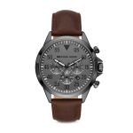 Đồng Hồ Nam Michael Kors MK Thompkins Chronograph Brown Leather Watch MK8863 Màu Nâu