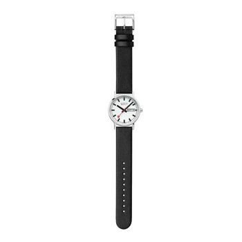 Đồng Hồ Nam Mondaine Classic Black Vegan Watch A667.30314.11SBBV - 36mm Màu Đen Bạc