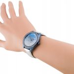 Đồng Hồ Nữ Guess W0823L8 Glitter Sky Blue & Silver Ladies Watch Màu Trắng Xanh