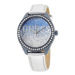 Đồng Hồ Nữ Guess W0823L8 Glitter Sky Blue & Silver Ladies Watch Màu Trắng Xanh